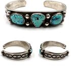 1910-20’s Navajo or Pueblo Ingot Turquoise Cuff From Chipeta Trading Co