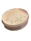 Taylor, Smith, & Taylor TST BLUE LACE Set Of 7 Dinner Plates DANDELIONS 10.25”