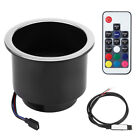 Plastic RGB LED Light Drink Cup Holder With Remote Control​ Marine Boat Car