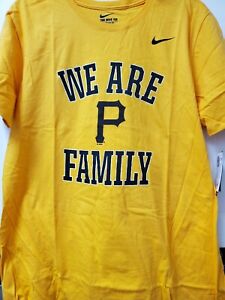 NEW Pittsburgh Pirates Nike T-shirt WE ARE FAMILY nwt LARGE