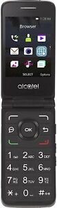 Total Wireless Alcatel MyFlip 4G Prepaid Flip Phone (Locked) - Black - 4GB -...