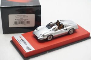 1/43 BBR FERRARI 246 GTS ARGENTO NURBURING RED LEATHER BASE LE 5 PC N MR