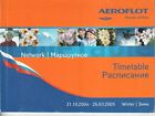 Aeroflot Russian Airlines timetable 2004/10/31 Network edition