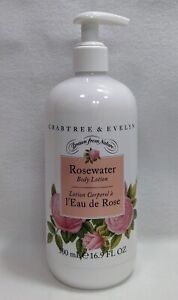 Crabtree & Evelyn ROSEWATER Rose Body Lotion 16.9 oz with Pump NEW
