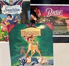 Disney Laserdiscs: (3 Disc Lot): Bambi, Snow White, Babe