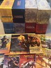 LOT of 8 Magic The Gathering MTG - EMPTY Fat Pack/Bundle Boxes + Booklets