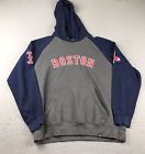 Boston Red Sox Hoodie Mens Large Blue MLB Baseball Pullover Hooded Sweatshirt