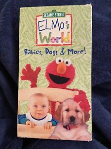 Elmo's World Sesame Street Babies Dogs & More VHS TAPE