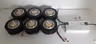 LOT OF 6 CXB3590 LED GROW LIGHT WITH MEAN WELL HLG-480H-C2100B POWER SUPPLY