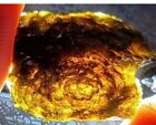 Genuine AZ Meteor Crater Tektite MOLDAVITE Meteorite Impact Amber Green Edges 4g