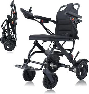 Foldable Electric Wheelchairs Intelligent Lightweight Wheelchair For All Terrain