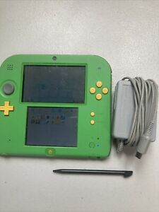 New ListingNintendo 2DS Green Zelda Edition Handheld System Console w/Charger 4 GB SD Card