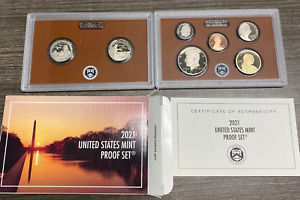 2021 US Mint Proof Set Complete With Box and Papers .99 No Reserve!