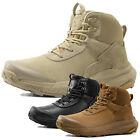 Mens Military Boots Motorcycle Boots Leather Combat Boots Tactical Work Boots