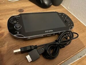 PS Vita PCH-1000/1100 Sony PlayStation Crystal Black Game Console usb charger JP