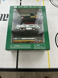 Hess 2019 Mini Collection - Toy Truck and Race Car, Box Trailer, Emergency Truck