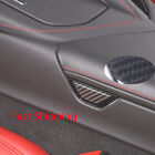 Real Carbon Fiber Armrest Box Switch Cover Trim Fit For Corvette C8 2020-2024 (For: 2021 Corvette)