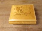 Vintage San Francisco Music Co Wood Inlay Music Box, Swiss Reuge Movement, Italy