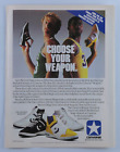 Larry Bird Celtics Magic Johnson Lakers Vintage 1986 Converse Original Print Ad