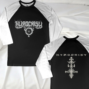 Hypocrisy Death Metal Band Sweden Retro White Long Sleeve Raglan Shirt