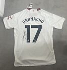 Alejandro Garnacho Hand Signed Manchester United 23/24 Third Shirt + COA