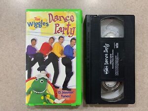 The Wiggles Dance Party (VHS, 2001) Green Clamshell