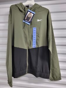 Reebok Men's Training Woven Jacket Size L ,  GREEN  NWT