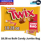 TWIX Fun Size Caramel Cookie Halloween Chocolate Bars- 18.28 oz Bulk Candy Ju...