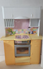 BARBIE SO REAL SO NOW KITCHEN WITH ALOT OF ACCESORIES (DISHES & FOOD)
