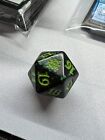 1x MTG The Brothers' War D20 Spindown Prerelease Life Counter Dice Green Black