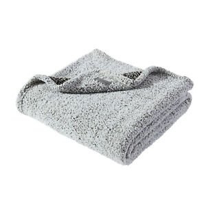 Eddie Bauer Solid Fleece Grey Throw Blanket-50X60