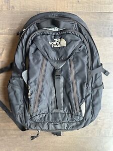 The North Face Surge Backpack Outdoor Hiking Commuter Laptop Nylon Bag Black