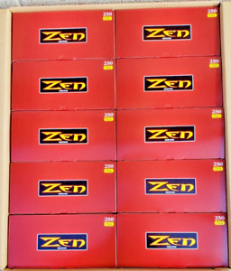 Zen 100mm Size Full Flavor Cigarette Tubes 250 Count Per Box [10-Boxes]