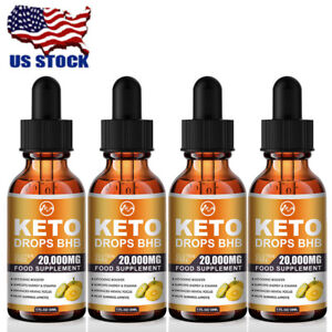 1-4 Bottles Keto Drops Diet Ketosis Weight Loss Supplement Burn Fat Carb Blocker