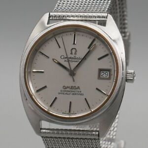 1972 Antique Omega Constellation cal1011 Chronometer C Line Bracelet Vintage