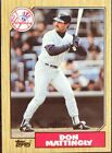 DON MATTINGLY 1987 Topps Tiffany Baseball Card #500 New York Yankees