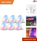 RGBCW Color Changing GU10 Bulbs 6-Pack for Alexa & Google Assistant Control