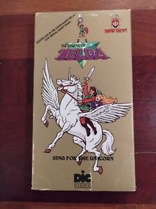 1989 The LEGEND of ZELDA: Sing for the Unicorn Super Mario Bros Nintendo VHS Dic