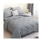 King Size Comforter Set 7 Pieces, All Season Soft Bed in a Bag King, Down Alt...