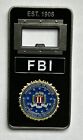 DOJ FBI Federal Bureau Of INVESTIGATION Shield Bottle Opener  Challenge  COIN