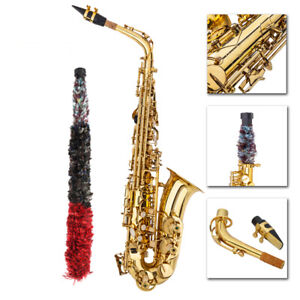 New Practice Beginner Eb Alto Sax Saxophone School Paint with Case & Accessories