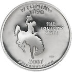 2007 S State Quarter Wyoming Gem Proof Deep Cameo 90% Silver US Coin