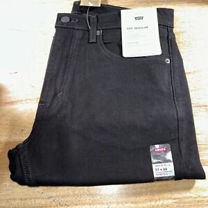 Levi’s Men’s 505 Regular Fit Straight Leg Jeans Color: Black 32x30 NWT