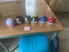 Pokémon TCG ASSORTED POKE BALL Tin EMPTY NO PACKS - LOT OF (6) with coins