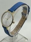 Skagen Anita SKW2340 Women's Blue Leather Band Mineral Crystal Analog Watch 30mm