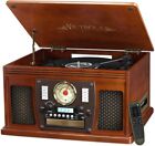 Victrola 8-in-1 Bluetooth Record Player & Multimedia Center, (mahogany)