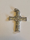 10K White Gold Cross Pendant with 32 diamond accents.  4.6 grams