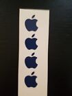 4 Metallic blue Apple Logo Overlay Vinyl Decal  For iPhone Windows Laptops Mugs