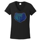 Women's Memphis Grizzlies  Basketball spangles T Shirt Tee sparkles Ladies