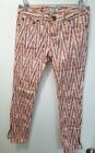 Free People Low Rise Skinny Ankle Red Red  Color Pants Women's Size 26